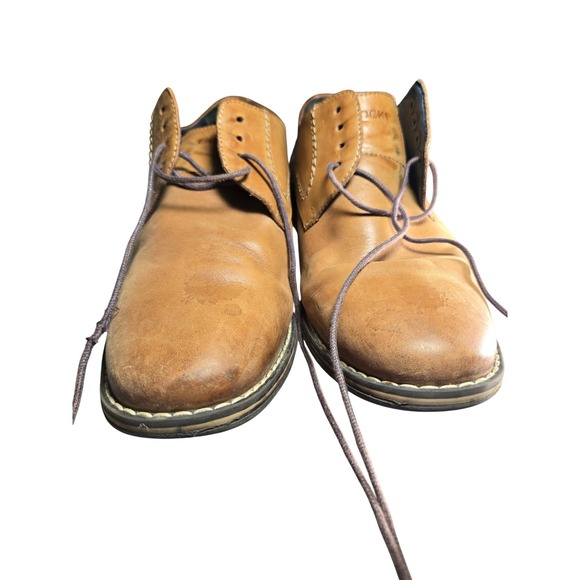 Lasocki Mens Tan Brown Genuine Leather Derby Lace Up Dress Shoes EU 39 US 6.5 - Picture 6 of 8